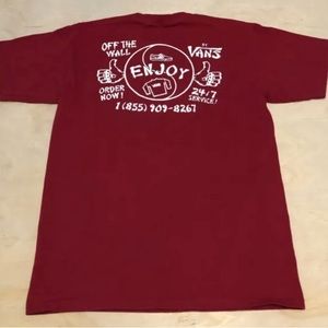 VANS Take Out Enjoy Red UNISEX Skate Shirt🛹